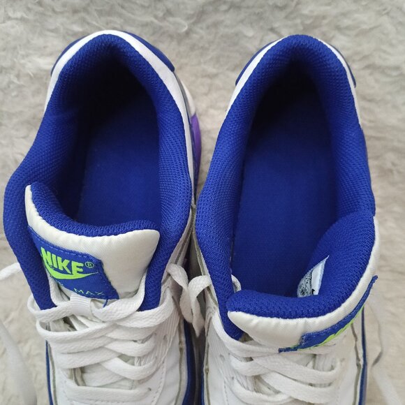 Nike Air Max 90 LTR G White Hyper Grape Size 7Y 724852-105 US 7Y - Picture 8 of 8